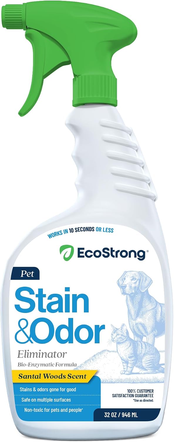 Eco Strong Pet Stain and Odor Remover - Pet Odor Eliminator, Urine Destroyer for Dogs, Pet Urine Enzyme Cleaner | Santel Woods - 128 oz - Image 12