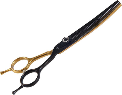 7" Curved Thinner Dog Scissor, Curved Blender Scissors, 40 Teeth, 30% Thinning Rate, Professional Pet Shear for Groomer, Ergonomic Dog Grooming Scissor, Dogs Shear for Grooming - Image 10