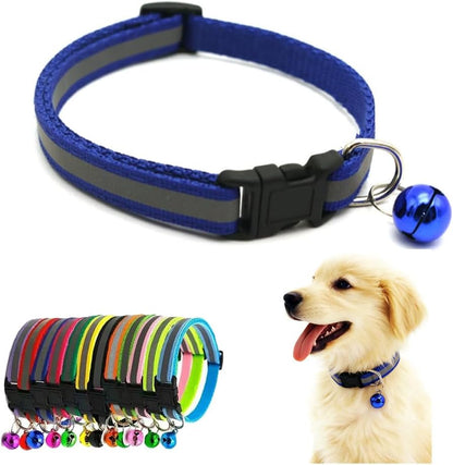 Cat Collar with Bell, Reflective XS Dog Collars Soft Adjustable Buckle for XXS XSmall Extra Small Puppy Female Male Tiny Pets Dogs Girl Yorkie Chihuahua X-Small(Yellow Green) - Image 10