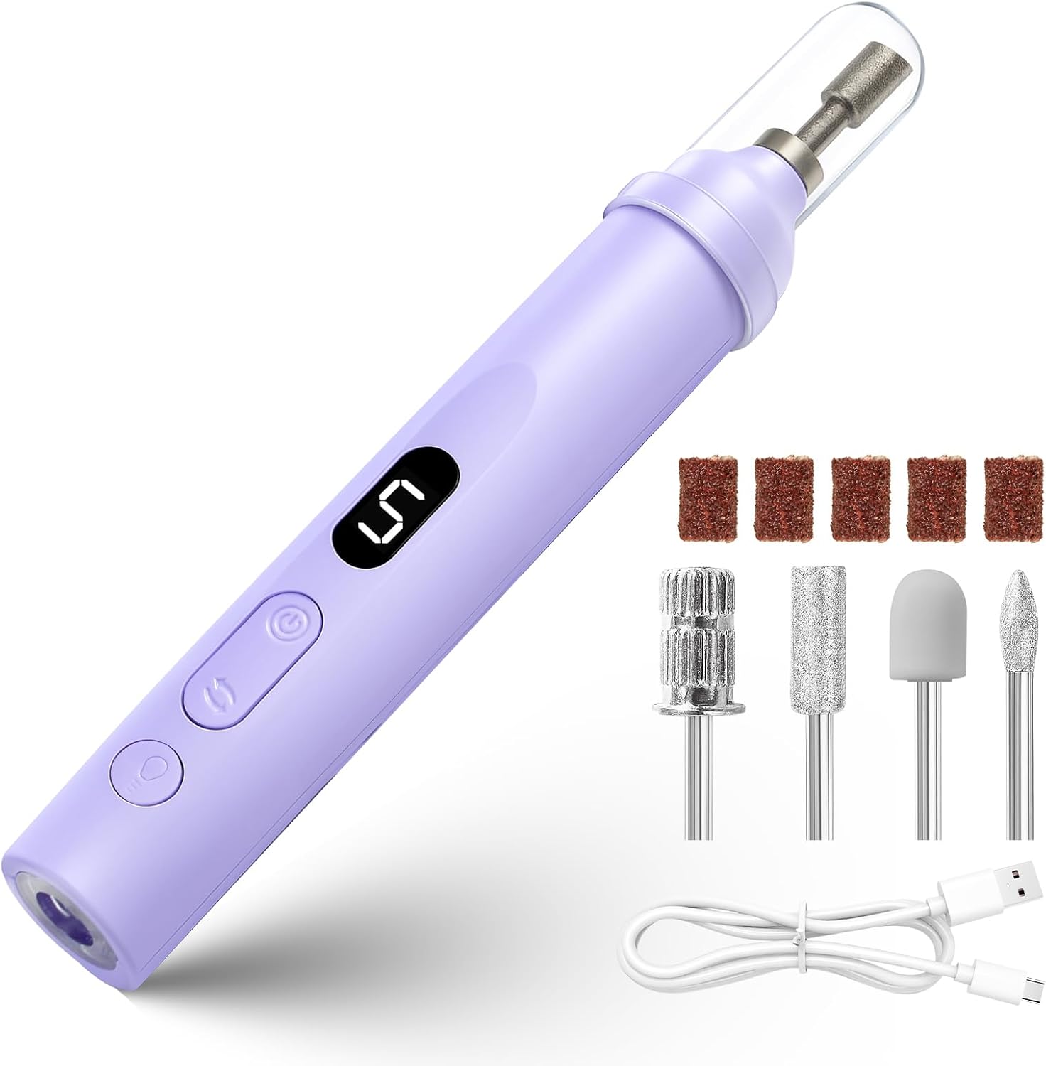 Droyek electric nail drill machine handheld unit front view