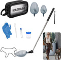XGKHOM telescopic dog urine collector front view for easy veterinary sample gathering