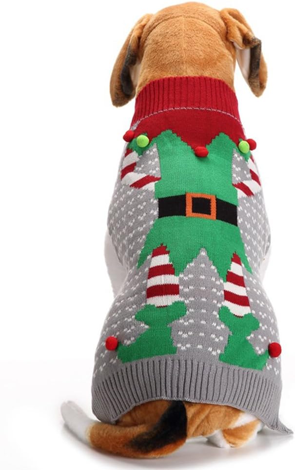 NACOCO Dog Snow Sweater - Snowman Holiday Pet Clothes for Small Dogs and Cats - Christmas Xmas New Year (Snowman, M) - Image 9