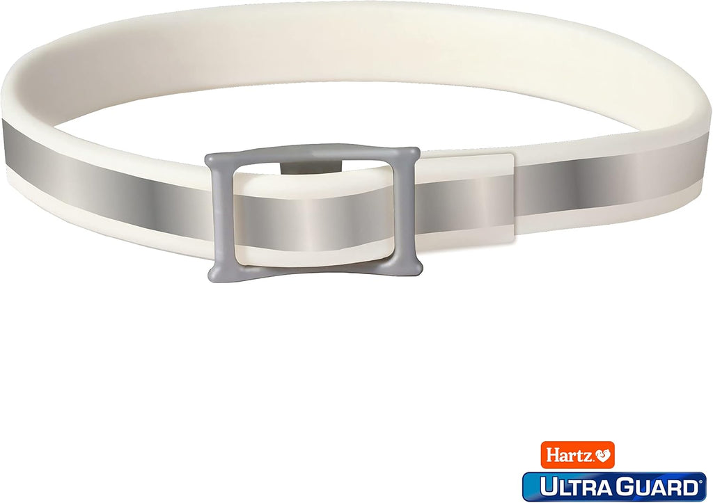 Close up of Hartz UltraGuard collar showing reflective material