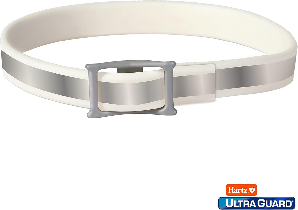 Close up of Hartz UltraGuard collar showing reflective material