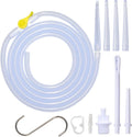 Eukeston Enema Kit Replacement Part front view showing 6.6 foot silicone hose and accessories.