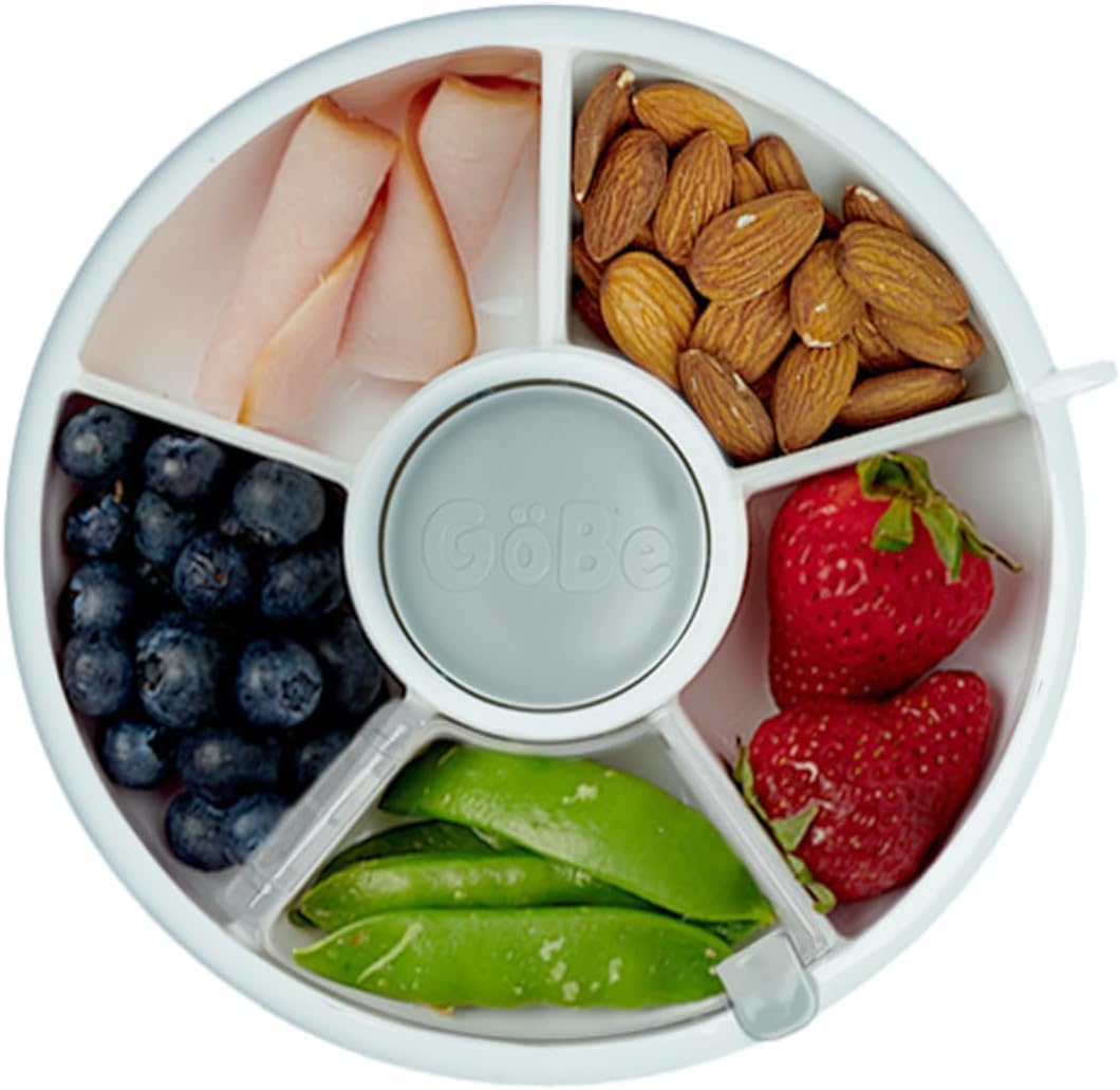 GoBe Kids Small Snack Spinner Flip Bundle front view in grey