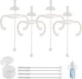 ROPOSY straw cup conversion kit front view showing four pack silicone nipples and weighted straws