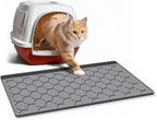 Garoopion Cat Mat for Litter Box, Large 34.05x22.5 inch Cat Litter Mat, Waterproof Silicone Pad for Floor, Gray - Image 9