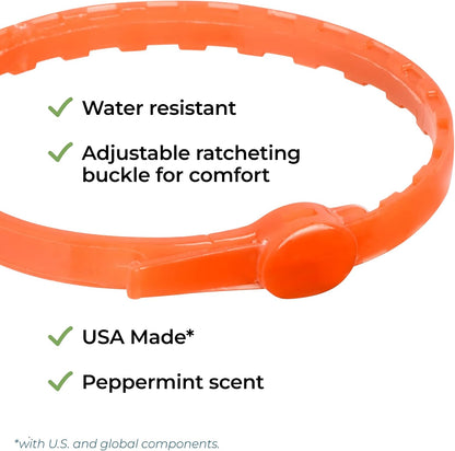 Back of packaging showing wondercide collar features