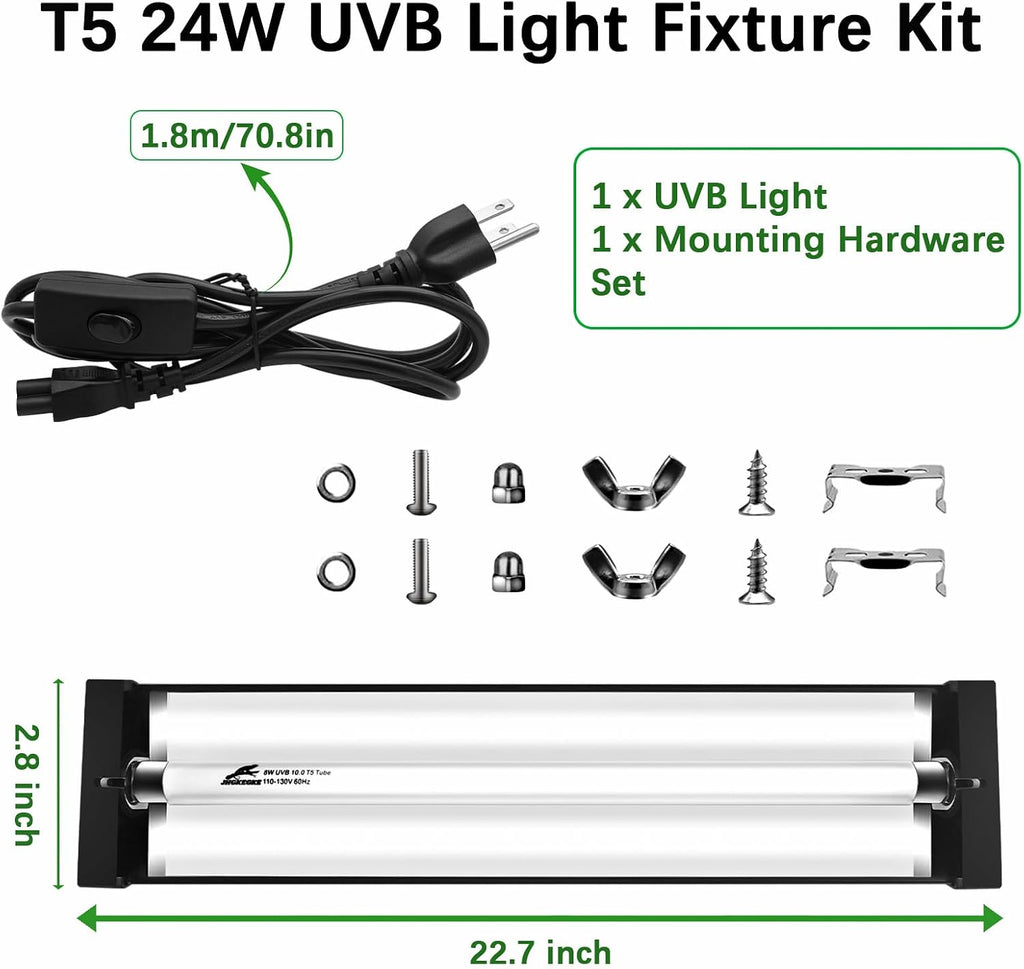 Authentic USA imported JHGKEGKE terrarium light bar for tortoises and lizards