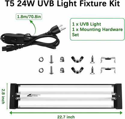 Authentic USA imported JHGKEGKE terrarium light bar for tortoises and lizards