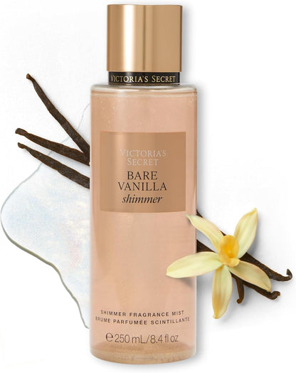 Back label view of Victoria's Secret Love Spell body spray with usage directions.
