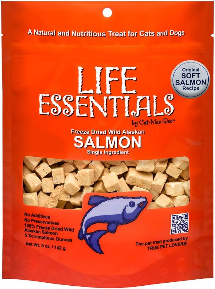 Wild Alaskan salmon freeze-dried pet treats 5 ounce product shot