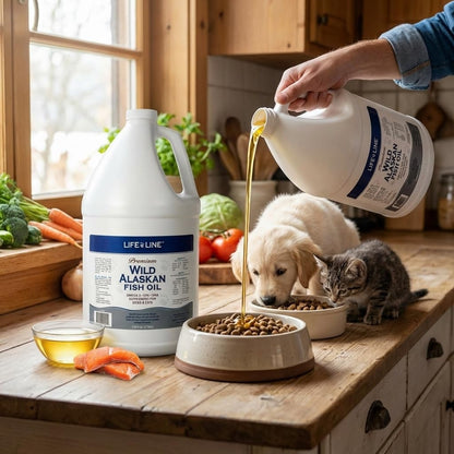 Life Line Pet Nutrition Wild Alaskan Fish Oil for Dogs and Cats 128oz - Omega 3 Fish Oil Supplement for Skin & Coat, Brain, Eye & Heart Health - Image 10