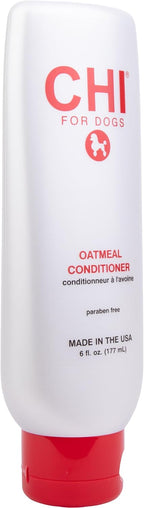 Paraben free oatmeal moisturizer bottle for sensitive pet skin solutions.