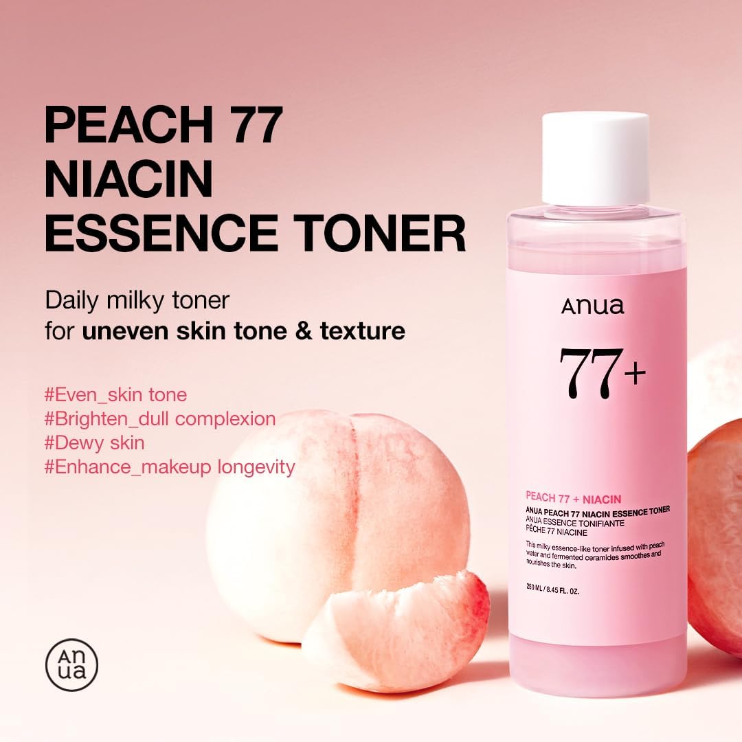 Anua Peach 77 Niacin Essence Toner, 8.45 fl oz - Image 3