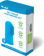 Boshel Dog Finger Toothbrush, Deep Teeth Cleaning Tooth Brushing Kit, Blue for Small and Large Breeds, Silicone & Nylon Soft Bristles, 8 Pack - Image 9