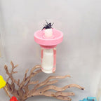 Jumping Spider Water Dispenser, Magnetic Hanging Feeder,Suitable for Jumping Spiders,Tarantulas, Praying Mantises,Arboreal Animals, and Other Small Animal Enclosure Accessories (Pink, 5ML) - Image 1