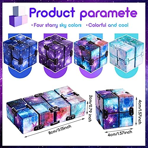 Skylety handheld magic cube folded into a perfect square block shape
