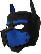 Premium neoprene style puppy mask with detachable muzzle design