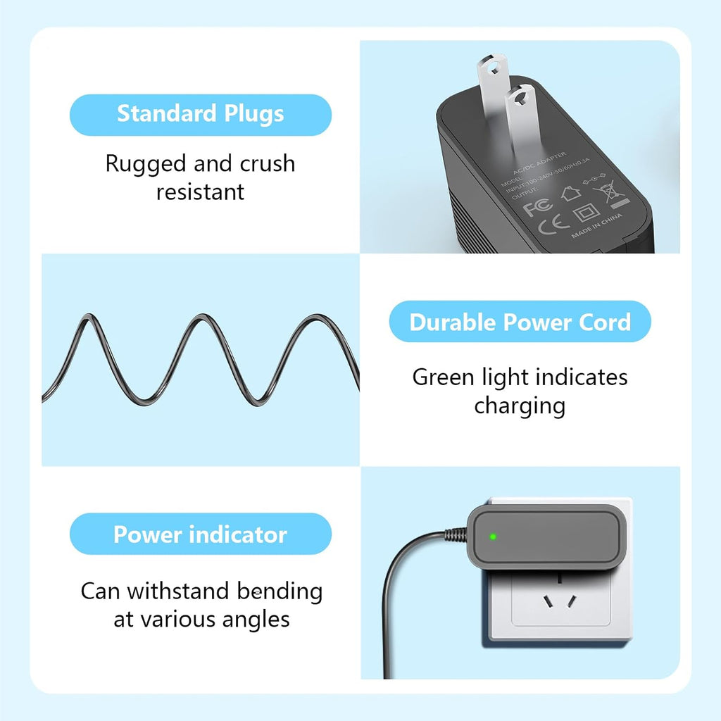 IOKOFJOA brand power adapter label and technical specifications