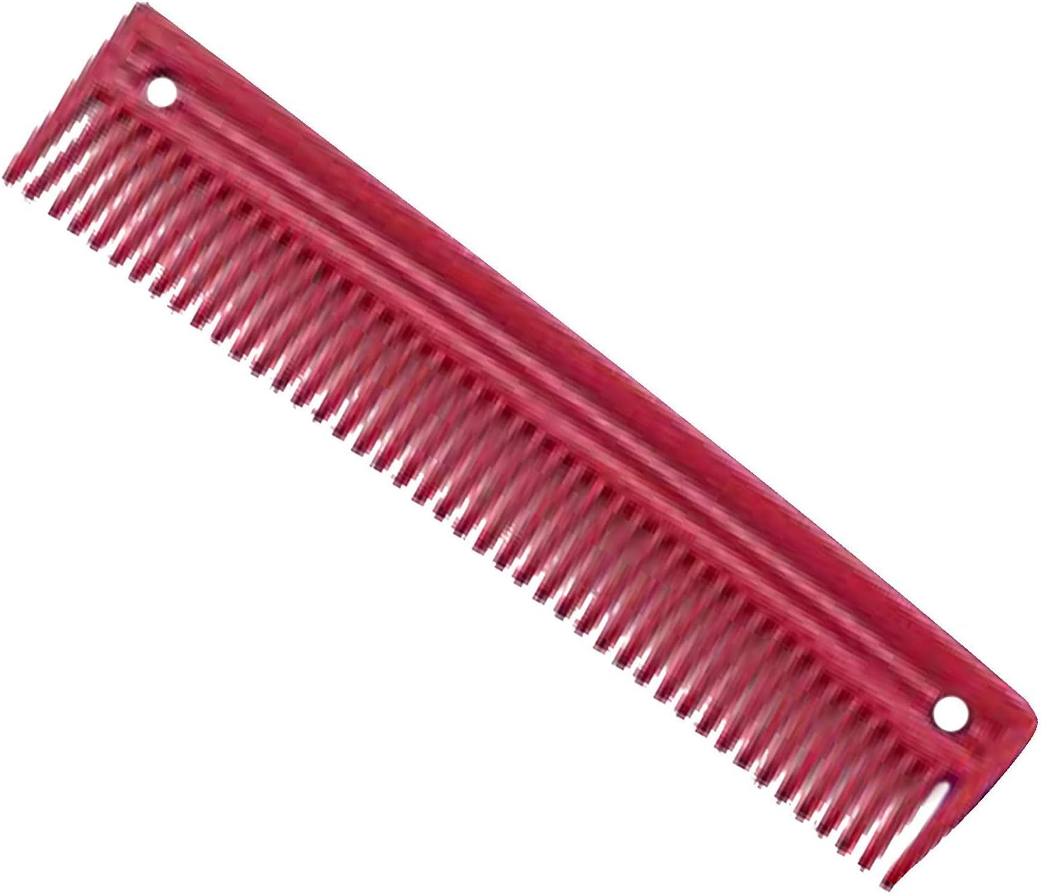 Authentic Lincoln horse care accessories tail comb in vibrant red color