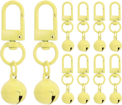 PATIKIL 10 PCS Dog Bell, Cat Bell Small Pet Collar Bells Keychain Cute Bulk Loud Jingle for Dog Collar Charm Pendant - Image 12