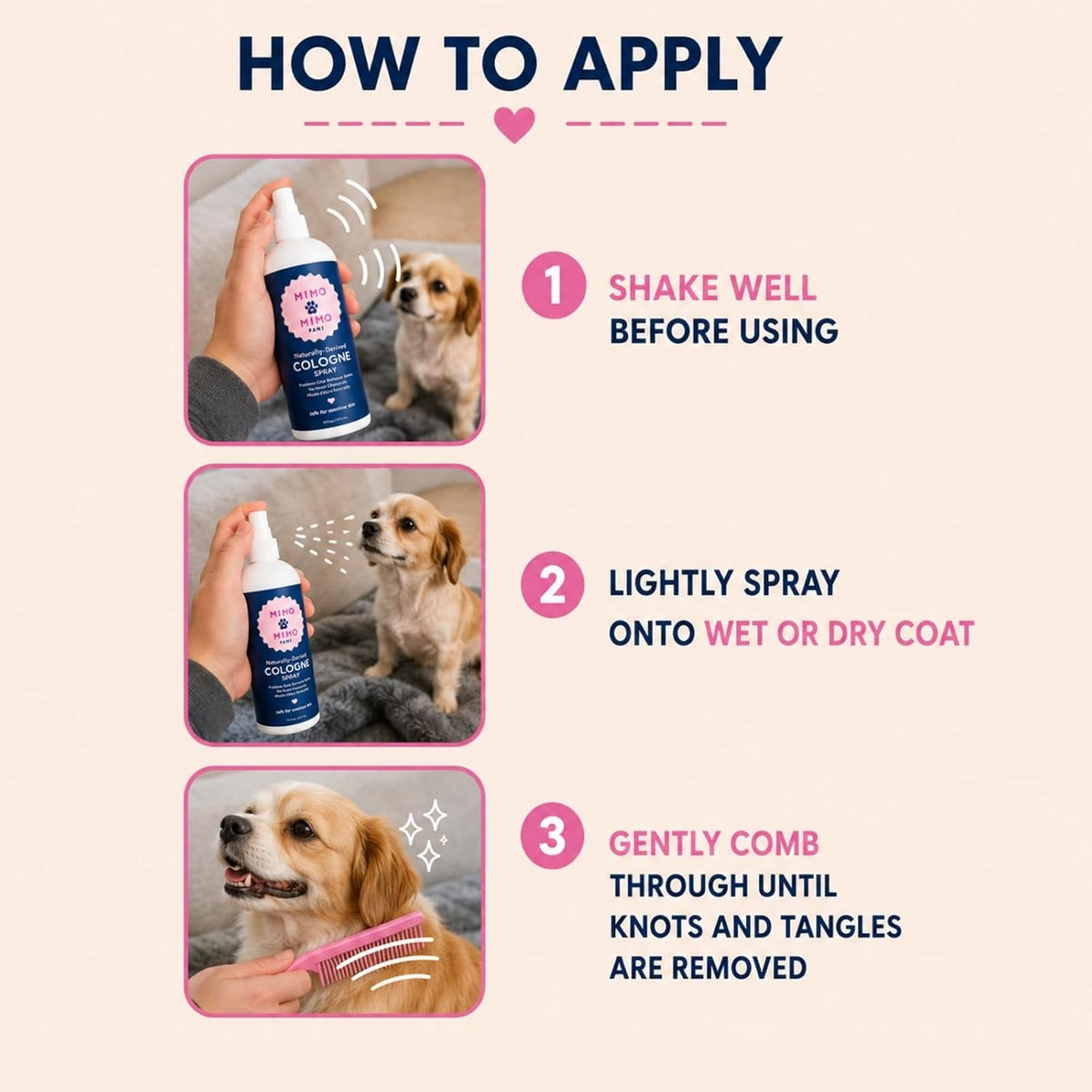 Dog Cologne Spray 16 oz - Deodorizing Pet Perfume for Dogs & Cats, Fresh Scent Odor Eliminator, Long-Lasting Between Baths, Alcohol & Paraben Free, Sensitive Skin Safe, Made in USA - Image 9