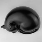 Sleeping Cat Memorial Urn,Resin Cremation Keepsake (White) - Image 9
