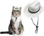 Dog Cowboy Hat Cat Cowboy Hat Pet Cowboy Costume Mini Cowboy Hat for Dogs Cat Holiday Halloween Pet Party Decoration (Pink, Small) - Image 9