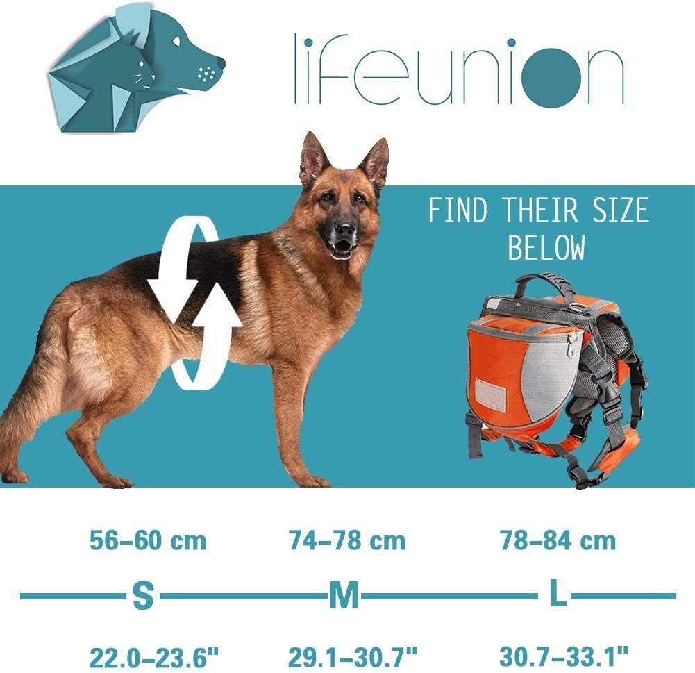 Lifeunion pet trail rucksack side pocket view showcasing storage capacity for water bottle