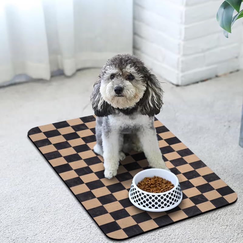 Zoeeya waterproof pet mat being hand scrubbed with soap for cleaning