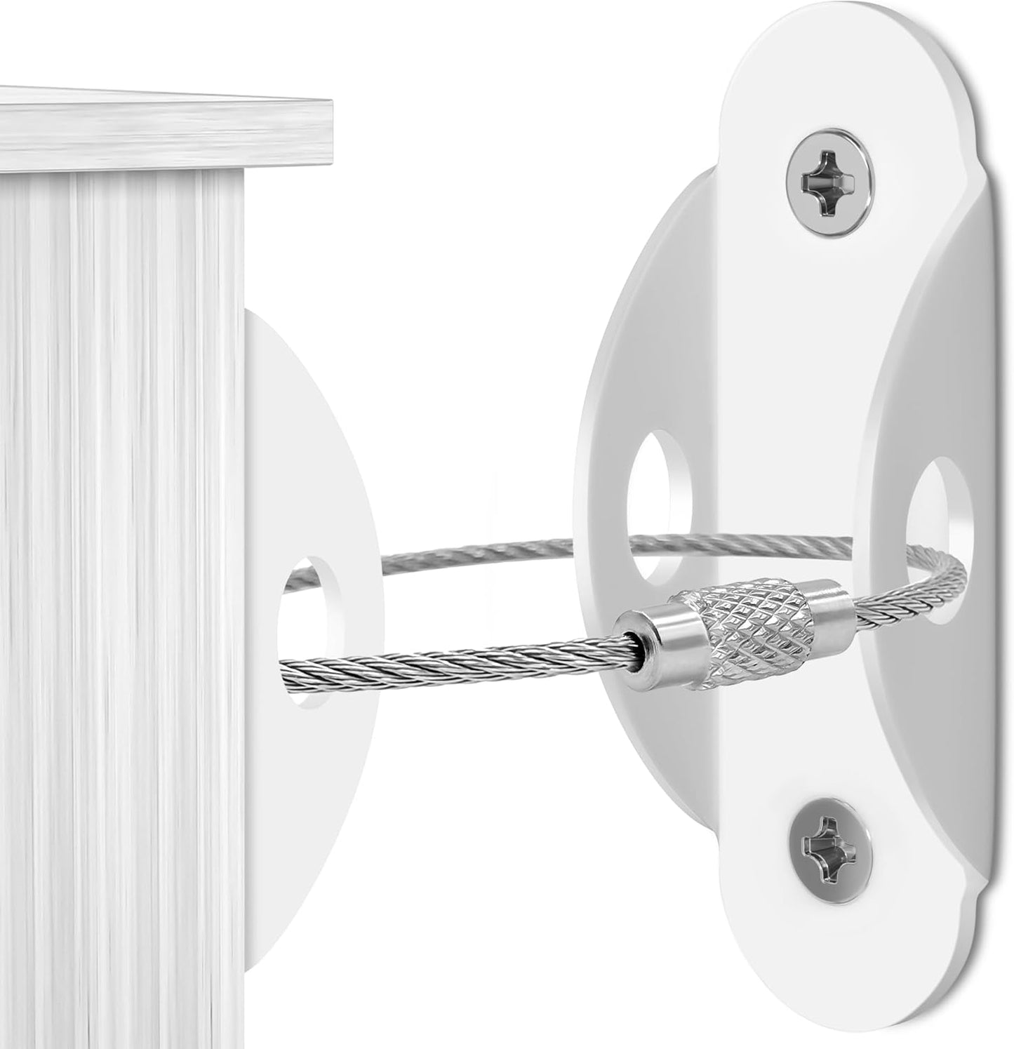 4our Kiddies furniture anchors ten pack front packaging view for child safety