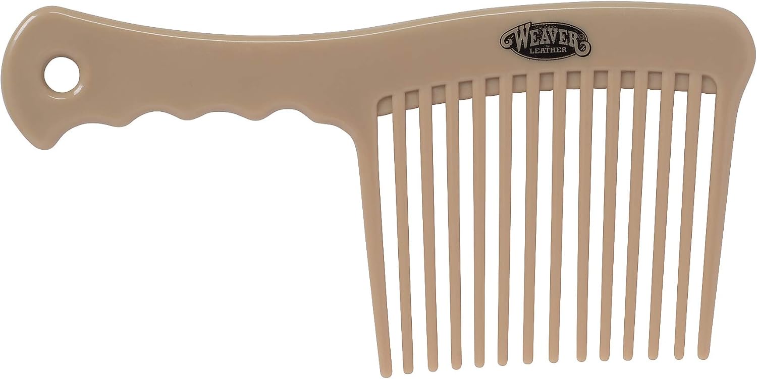 Weaver Equine Leather Mane and Tail Comb front view premium horse grooming tool.