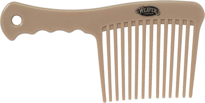 Weaver Equine Leather Mane and Tail Comb front view premium horse grooming tool.