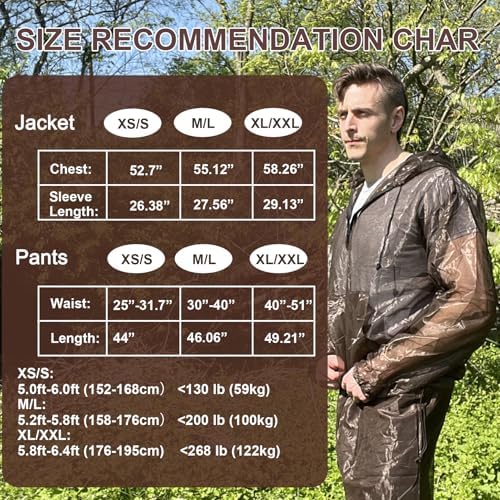 Aventik outdoor insect repellent suit elasticated cuffs