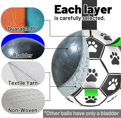 Amasiver interactive dog toy ball for tug of war