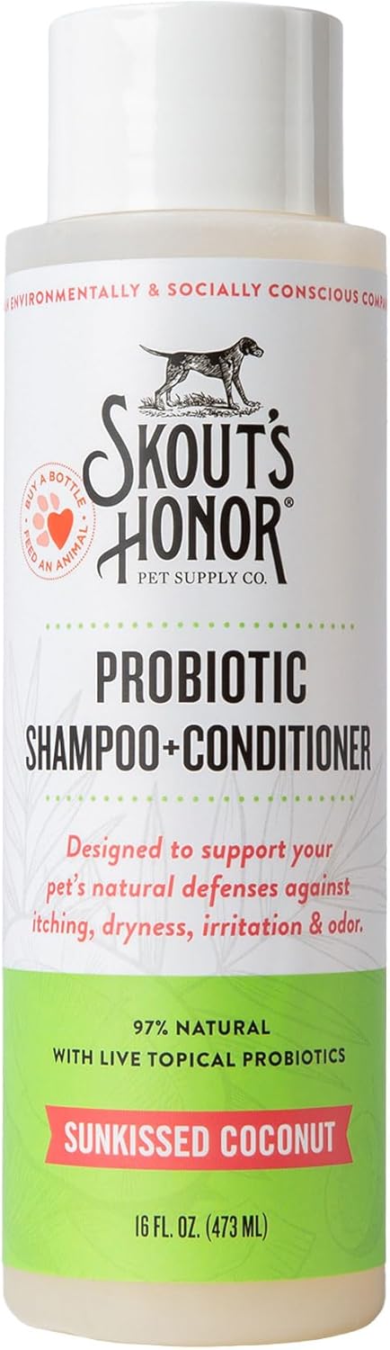 Skout's Honor Probiotic Natural Dog Shampoo and Conditioner with Avocado Oil & Omega-3s, Gentle Puppy Shampoo, Hydrating Dog Conditioner, 97% Natural, Paraben & Sulfate-Free, Cruelty-Free, 16 oz DOTW - Image 15