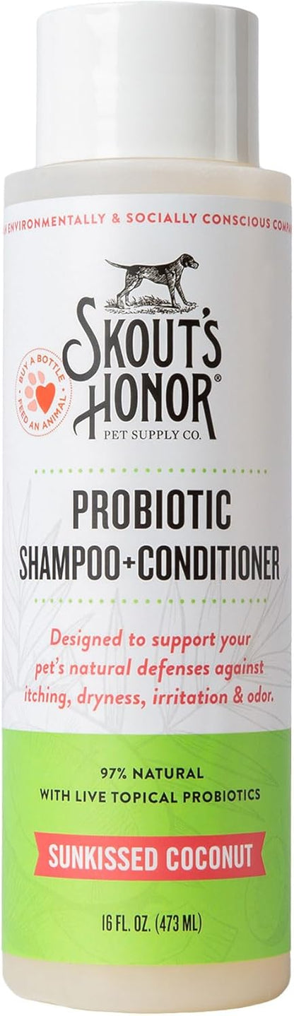 Skout's Honor Probiotic Natural Dog Shampoo and Conditioner with Avocado Oil & Omega-3s, Gentle Puppy Shampoo, Hydrating Dog Conditioner, 97% Natural, Paraben & Sulfate-Free, Cruelty-Free, 16 oz DOTW - Image 15