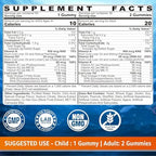 Lilicare sugar free cod liver oil supplement showing nutrition facts label with vitamins A D3 and K2