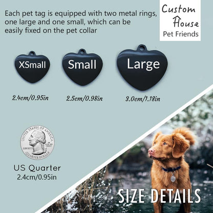Handmade high quality stainless steel cat and dog identification tag in small size.