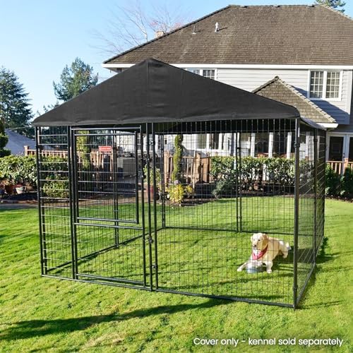 Premium USA imported outdoor fully enclosed dog run roof setup