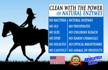 Absolutely Clean Tack Cleaner and Conditioner sixteen ounce bottle angled view