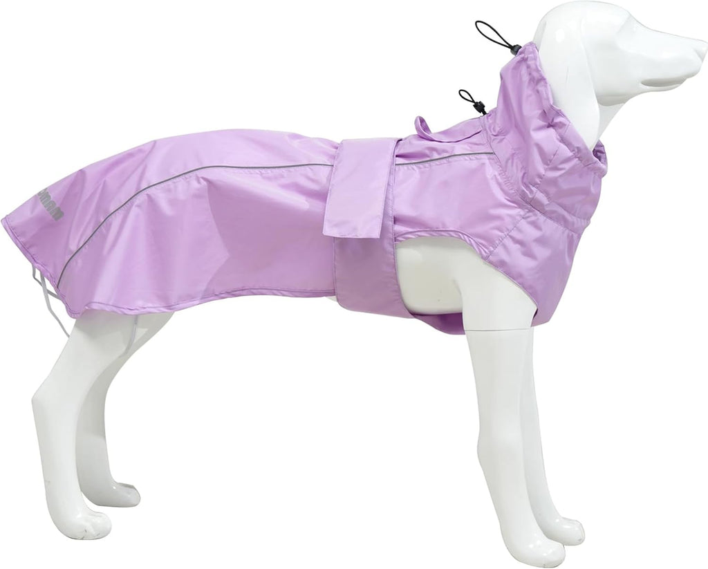 Adjustable Waterproof Dog Raincoat for Dogs,Lightweight Pet Rain Jacket Puppy Clothes with Reflective Strip for Small Medium Large Dogs (Army Green, Large) - Image 10