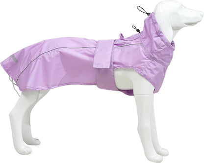 Adjustable Waterproof Dog Raincoat for Dogs,Lightweight Pet Rain Jacket Puppy Clothes with Reflective Strip for Small Medium Large Dogs (Army Green, Large) - Image 10