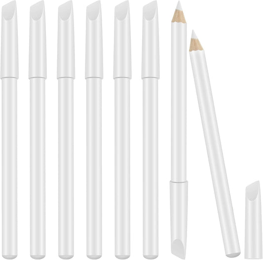 Maitys white nail whitening pencils front view showing eight pieces packaged together.