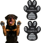 Aqumax dog paw protector traction pads XXL black front view