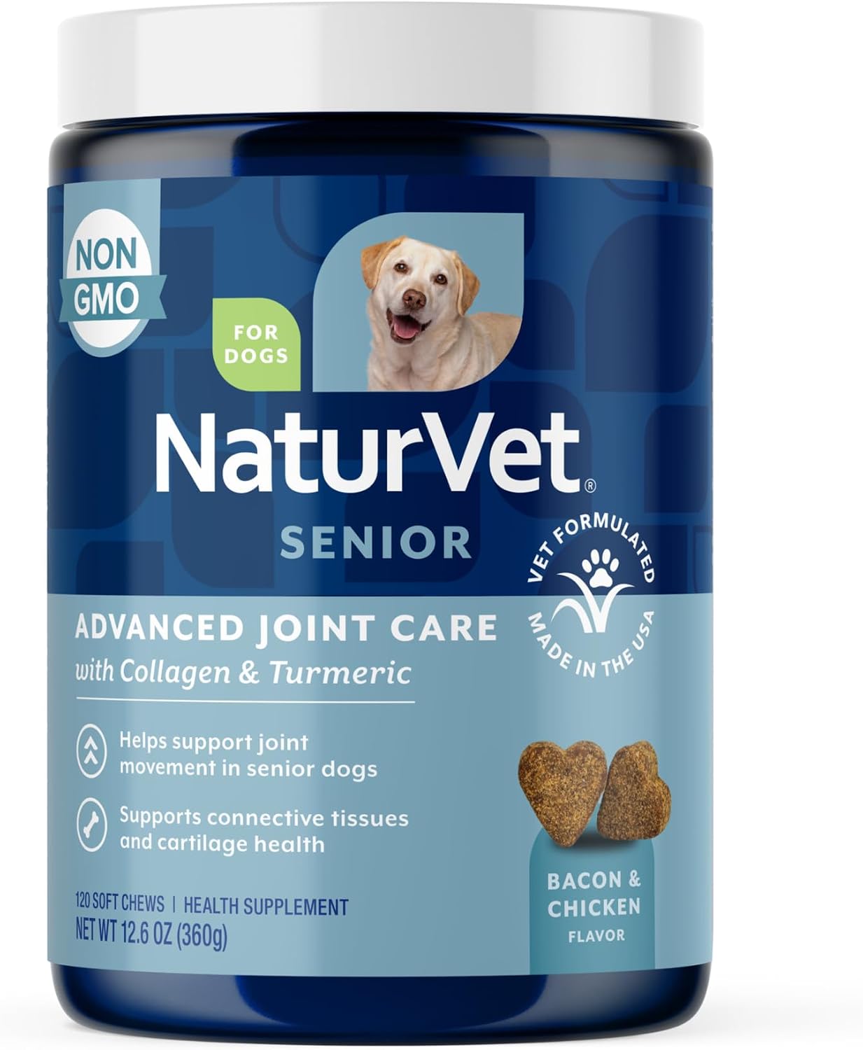 NaturVet - Glucosamine DS Plus - Level 2 Moderate Care - Supports Healthy Hip & Joint Function - Enhanced with Glucosamine, MSM & Chondroitin - for Dogs & Cats-120 Soft Chews - Image 13
