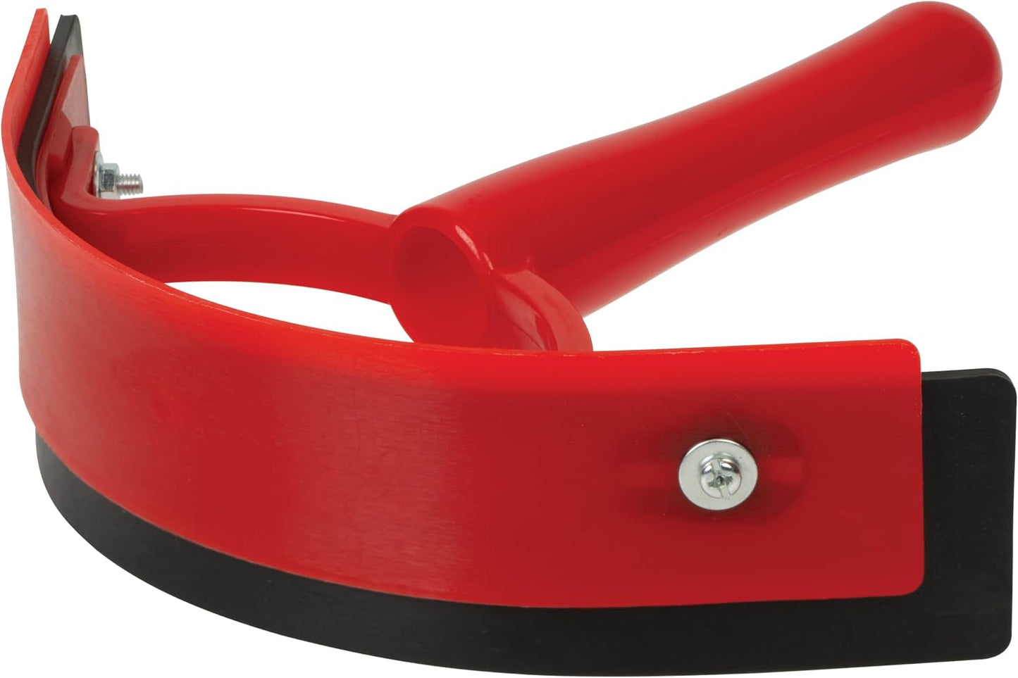 Weaver Leather contoured plastic sweat scraper with curved rubber blade