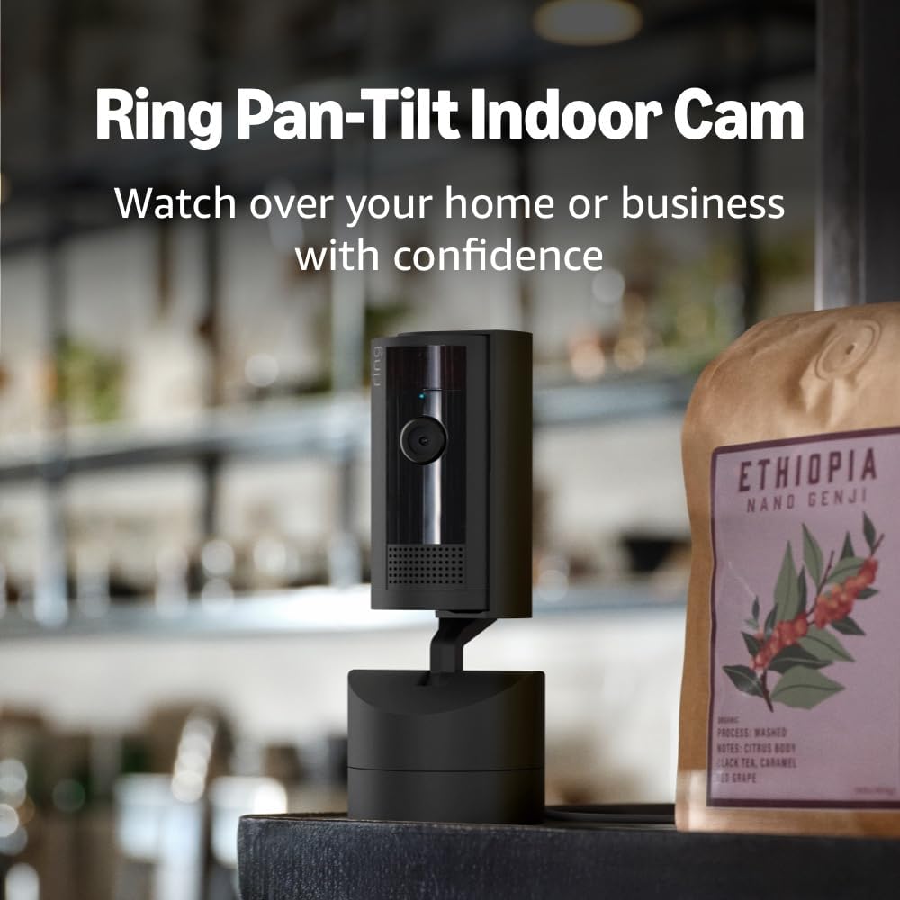 Ring Pan-Tilt Indoor Cam (newest model), See all around your home or business with 360 degrees pan coverage, HD video, plus Two-Way Talk, 2-pack, White - Image 10